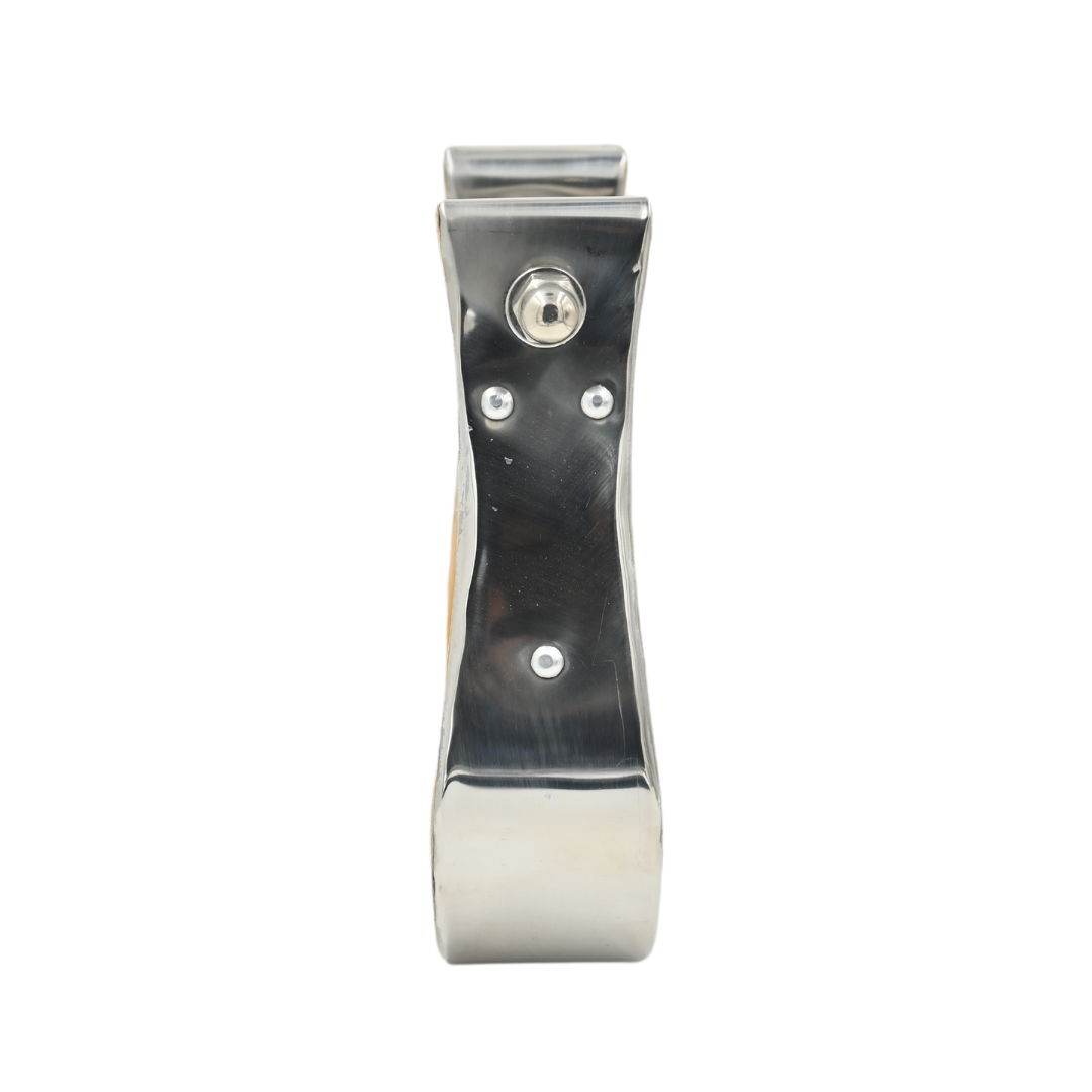Coolhorse 2" Stainless Steel Covered Wood Bell Stirrup Bound