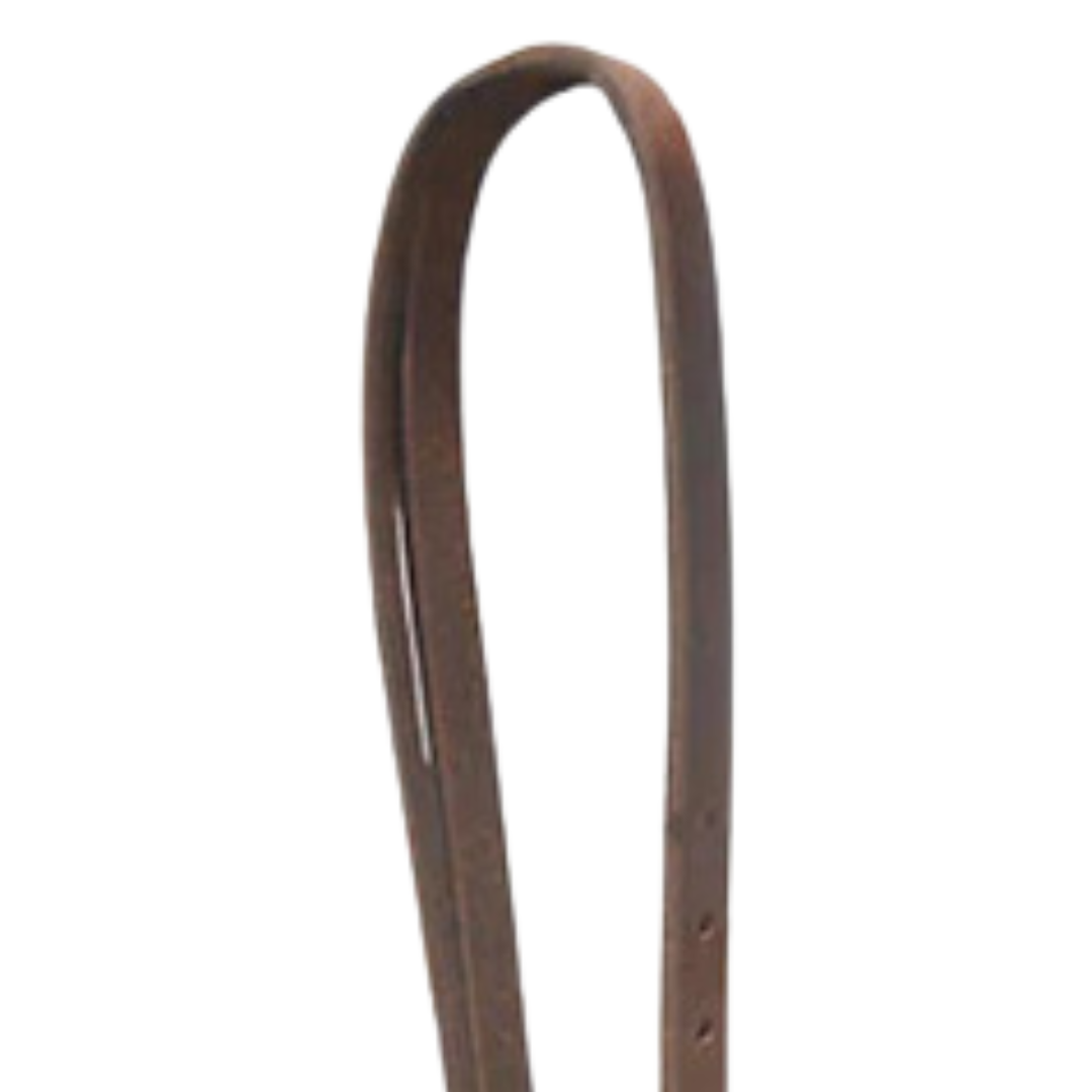Cowperson Tack Hot Oil 3/4" Split Ear Headstall with Brass Cart Buckle