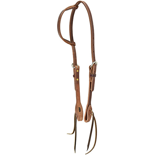 Cowperson Tack Cowboy Slip Ear Headstall with Stainless Hardware