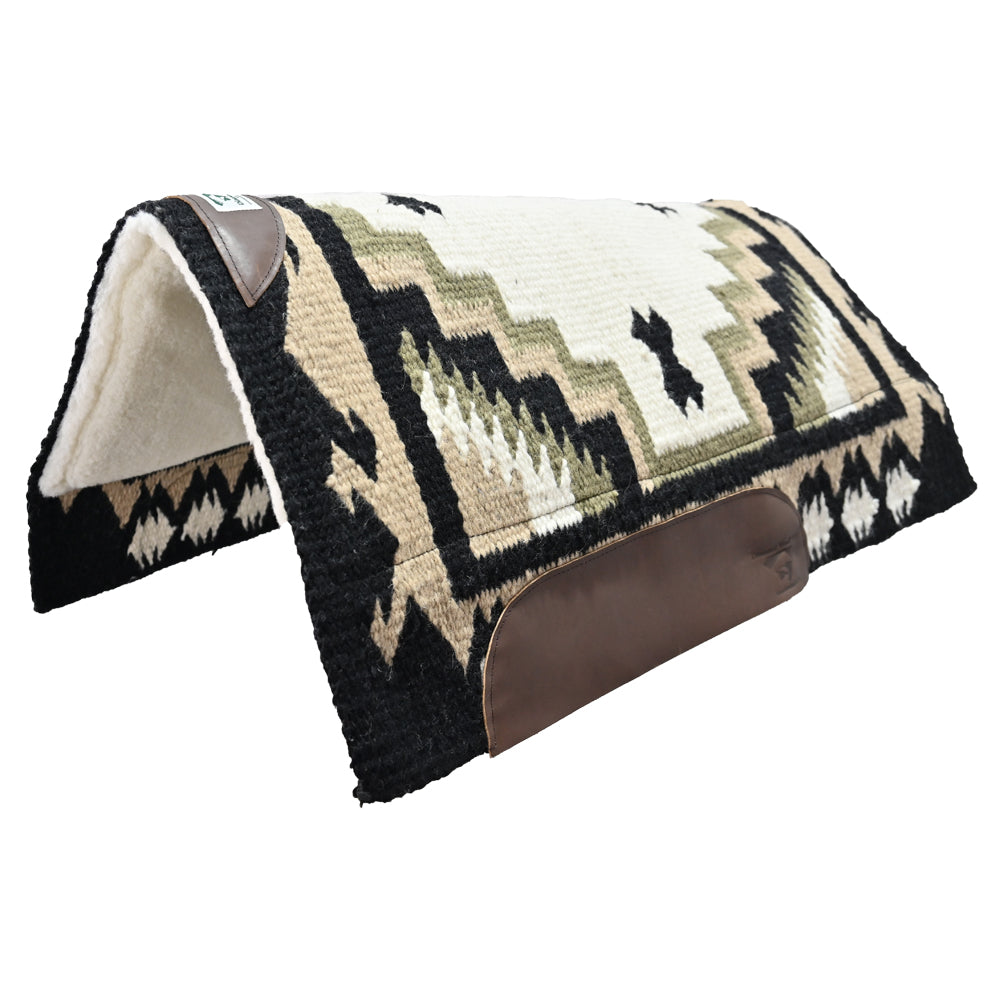 Diamond Wool 36"X34" Felt Core Wool Fleece Show Pad- Haymaker Black Sand