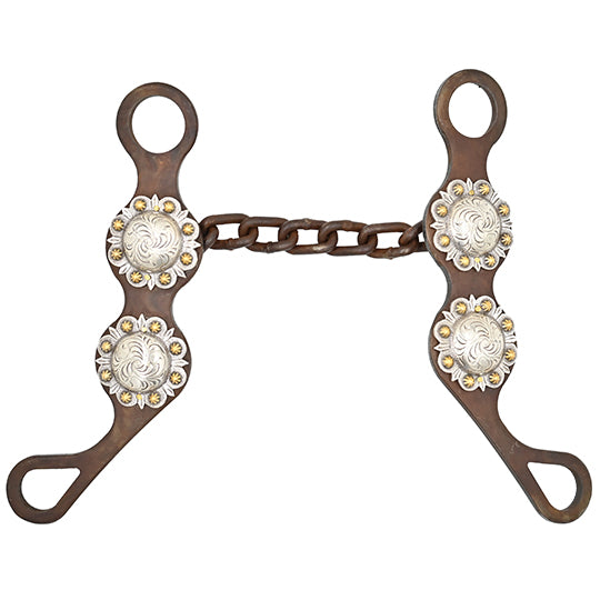 Dale Myers 8.5" Straight Chain Double Circle Concho Bit