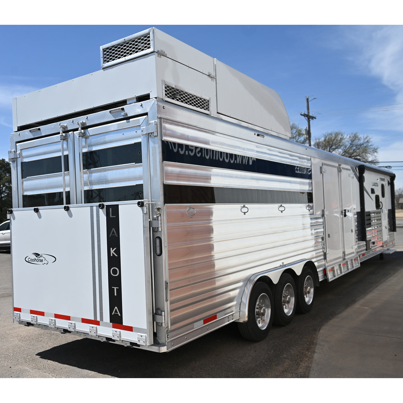2026 Lakota Charger Stock Combo Trailer 13' LQ, 18' Stock, Slide Out, Super Side Tack