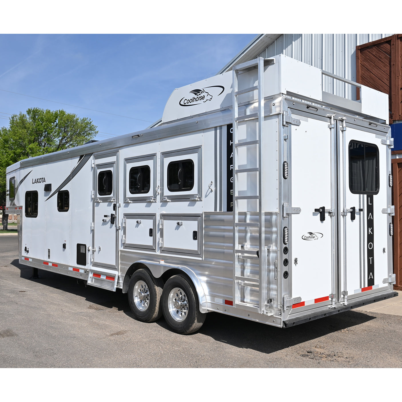 2026 Lakota Charger 3 Horse 11' LQ Non Slide, 8' Wide Horse Trailer