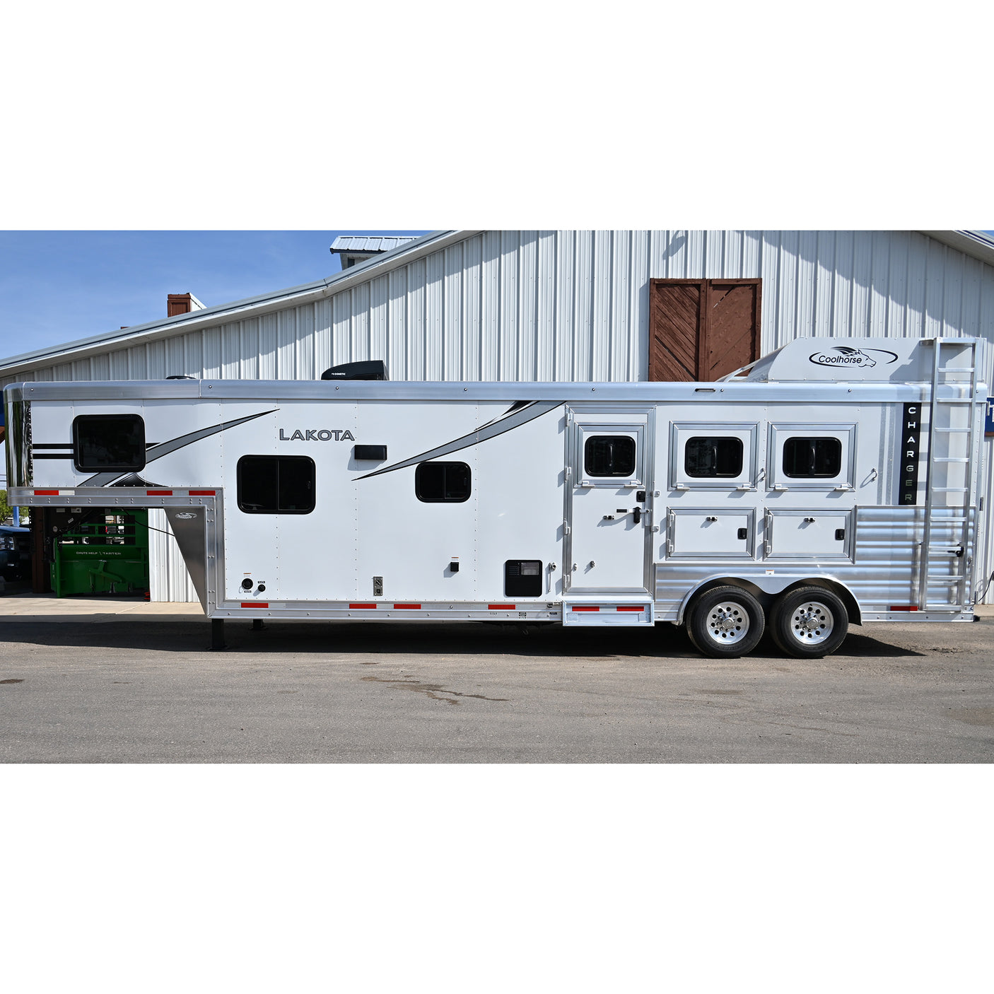 2026 Lakota Charger 3 Horse 11' LQ Non Slide, 8' Wide Horse Trailer