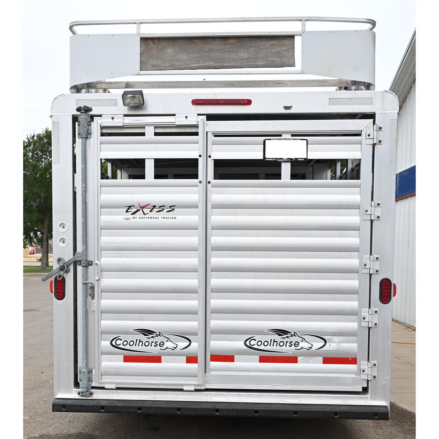 2015 Exiss Stock Combo 8' Living Quarter Horse Trailer