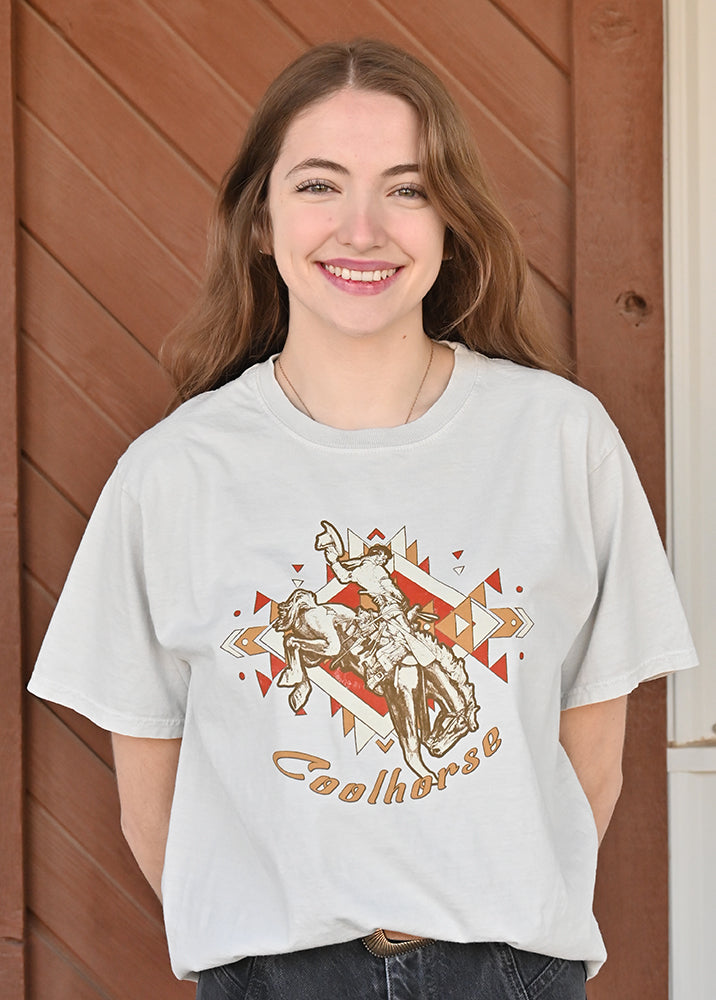 Coolhorse Gray Kaycee Bucking Horse T-shirt