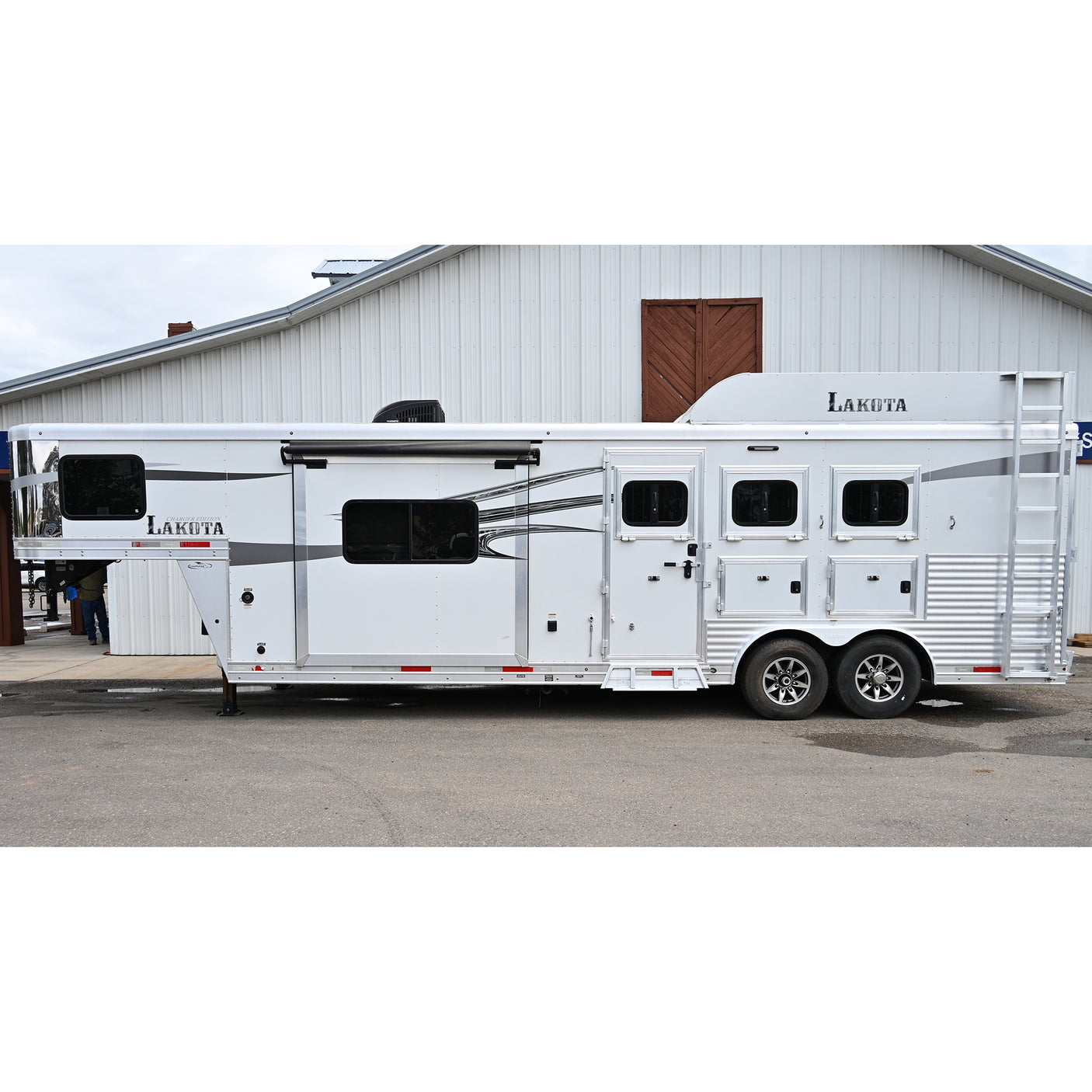 2018 Lakota Charger 3 Horse Trailer with 11' Living Quarters and Slide Out