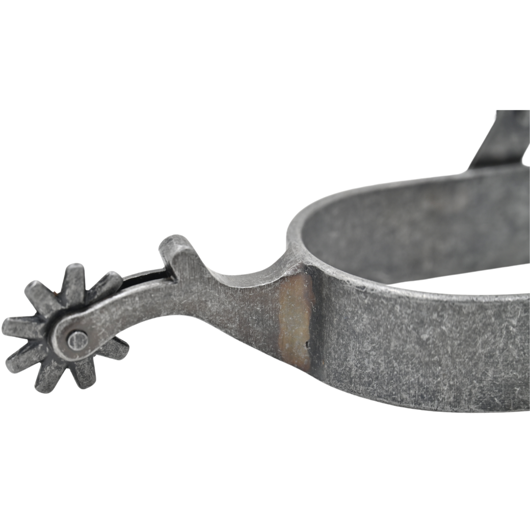 Weaver Leather Men's Buffed Black 8-Point Spurs