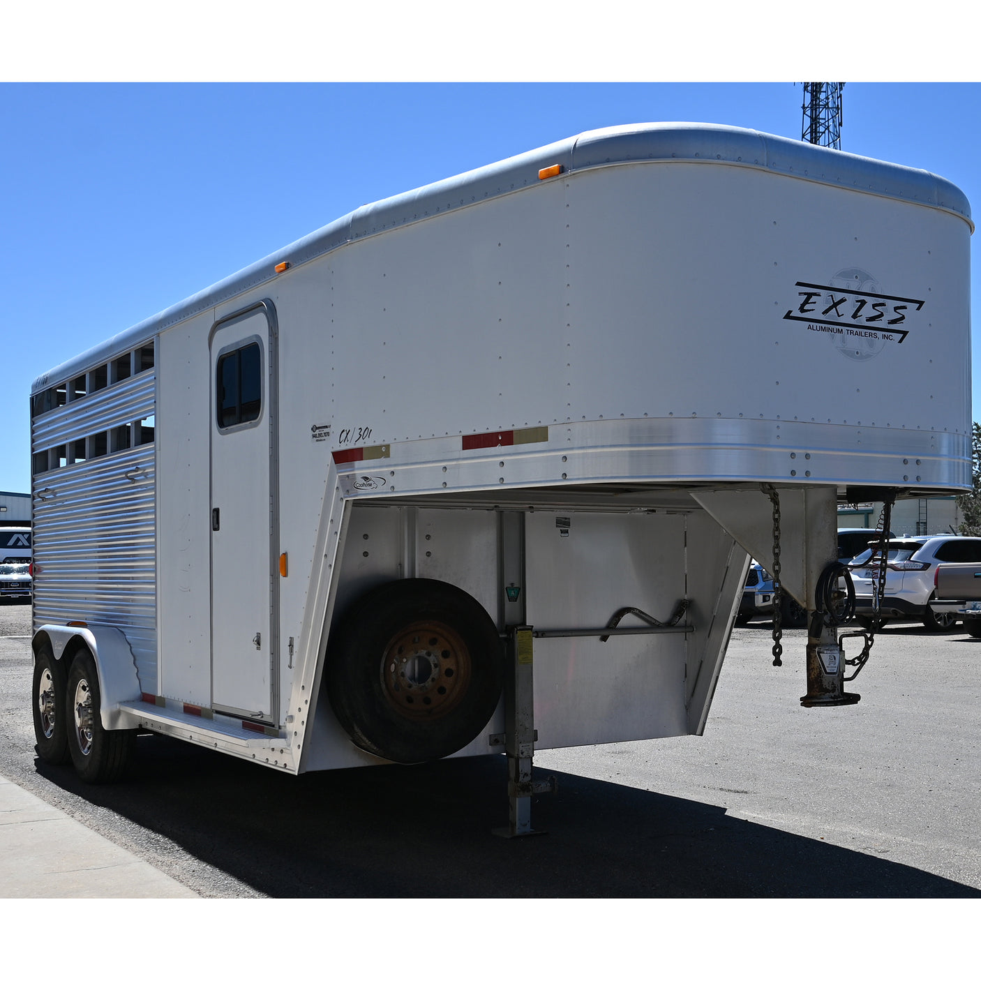 2003 Exiss 3 Horse Stock Combo Trailer