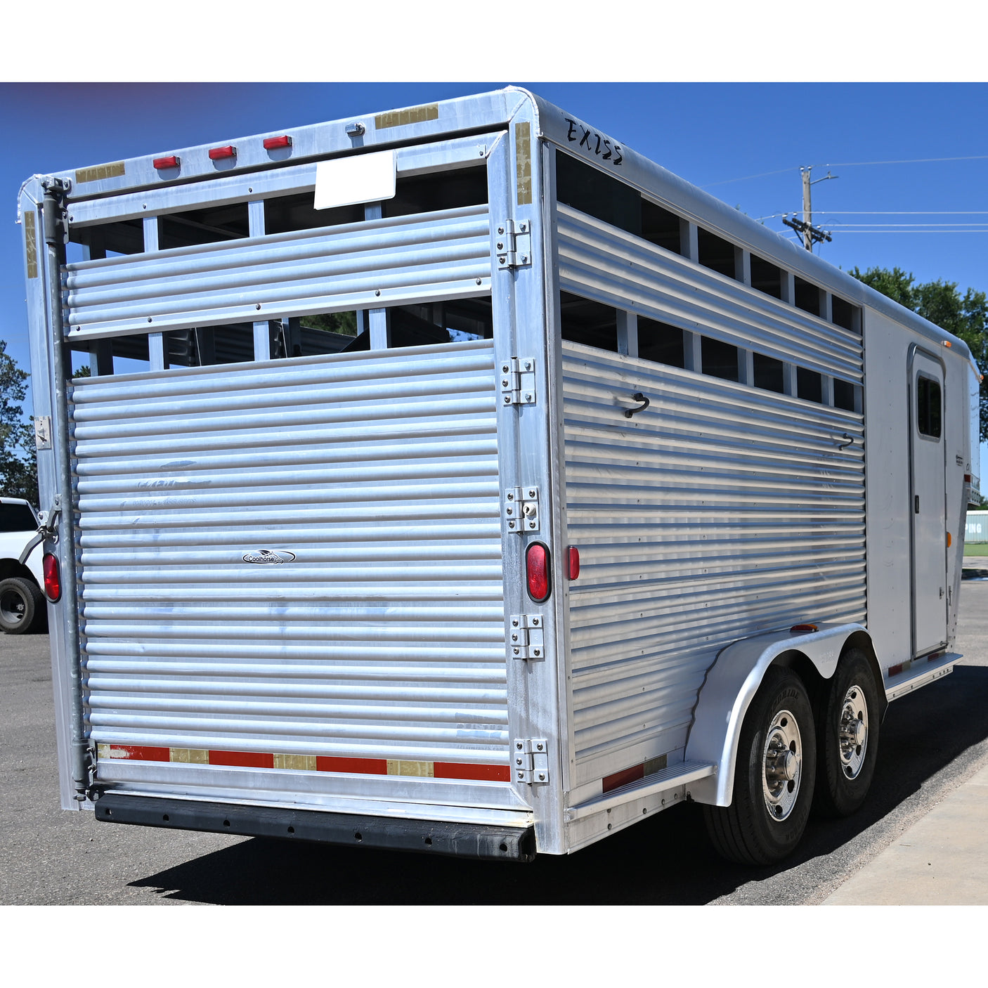 2003 Exiss 3 Horse Stock Combo Trailer