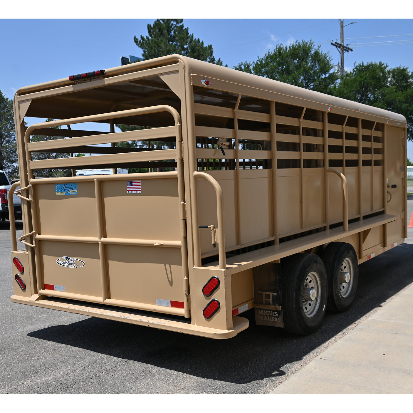 2022 Hughes Light 6'8"x19' Stock Combo Trailer