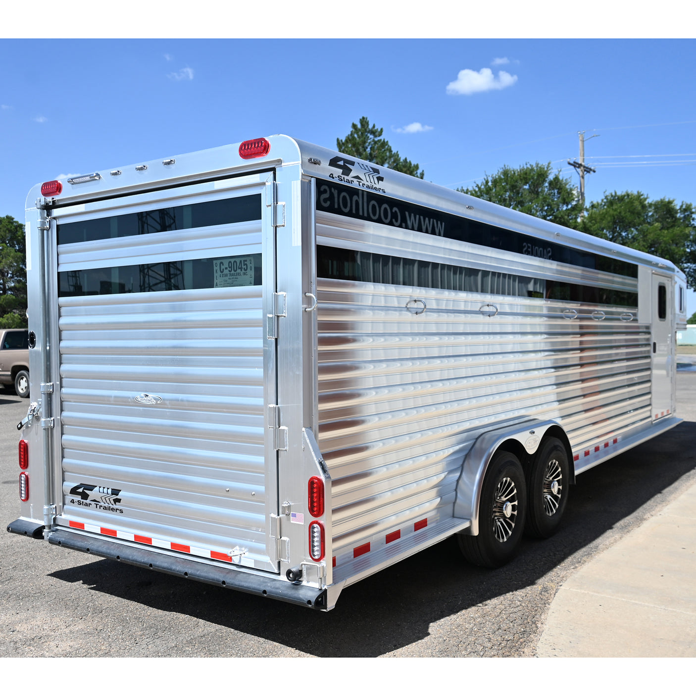 2027 4 Star 5 Horse Stock Combo Horse Trailer