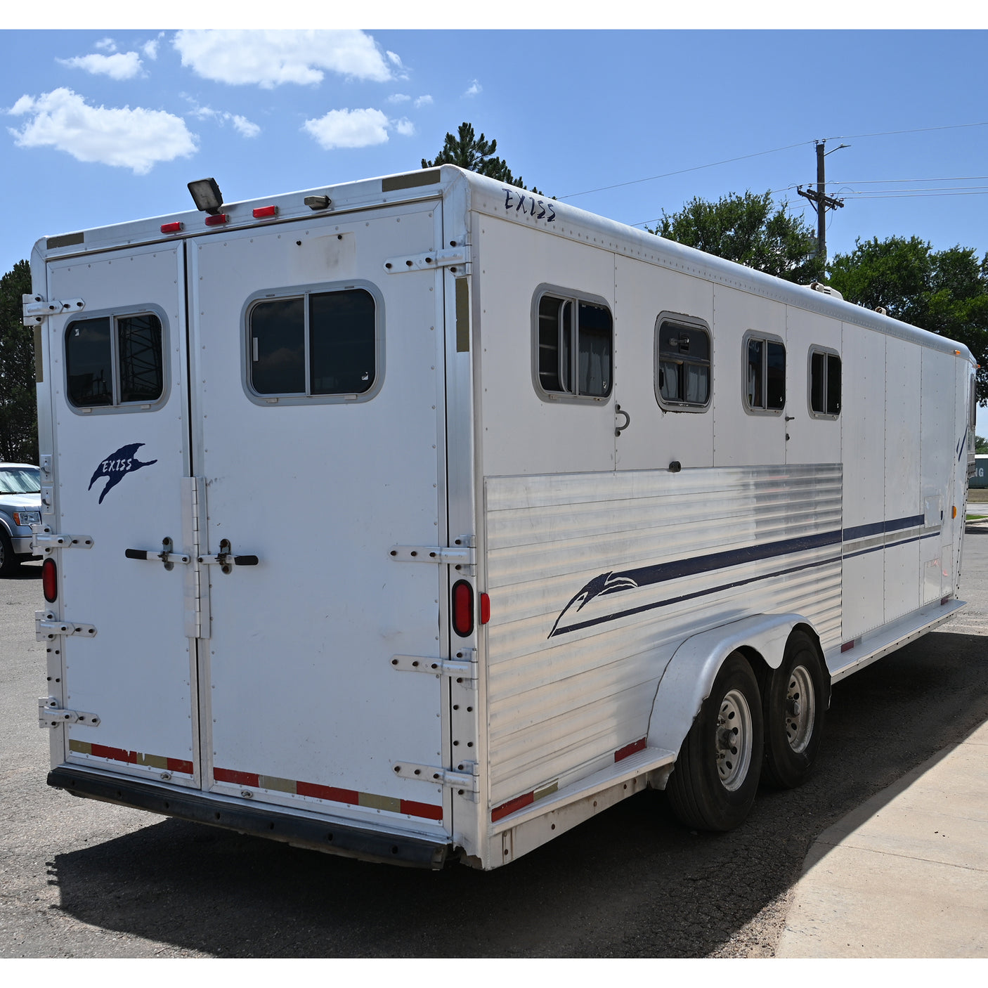 2001 Exiss 4 Horse Trailer with 6' Dressing Room