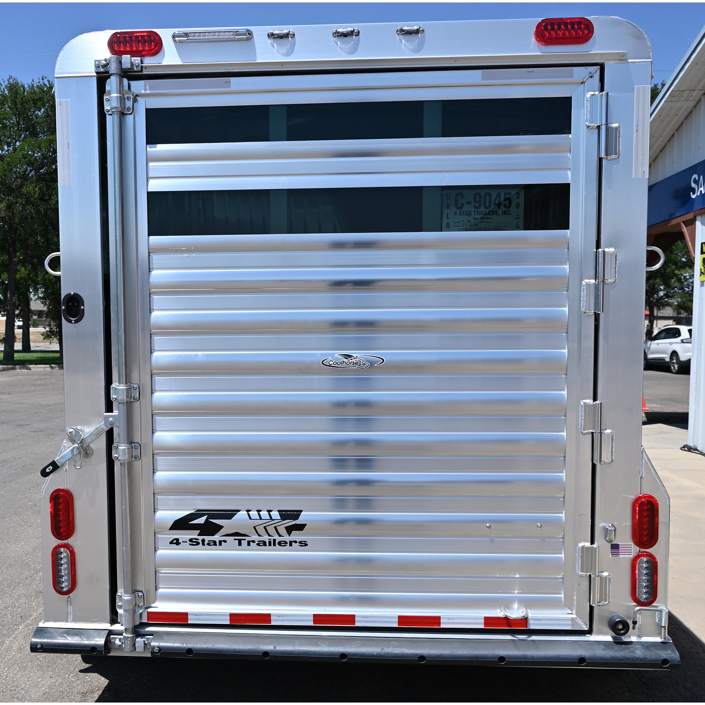 2027 4 Star 3 Horse Stock Combo Horse Trailer