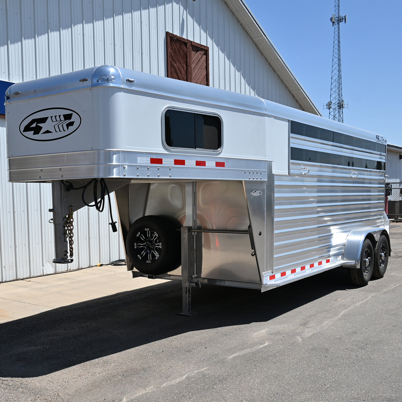 2027 4 Star 3 Horse Stock Combo Horse Trailer