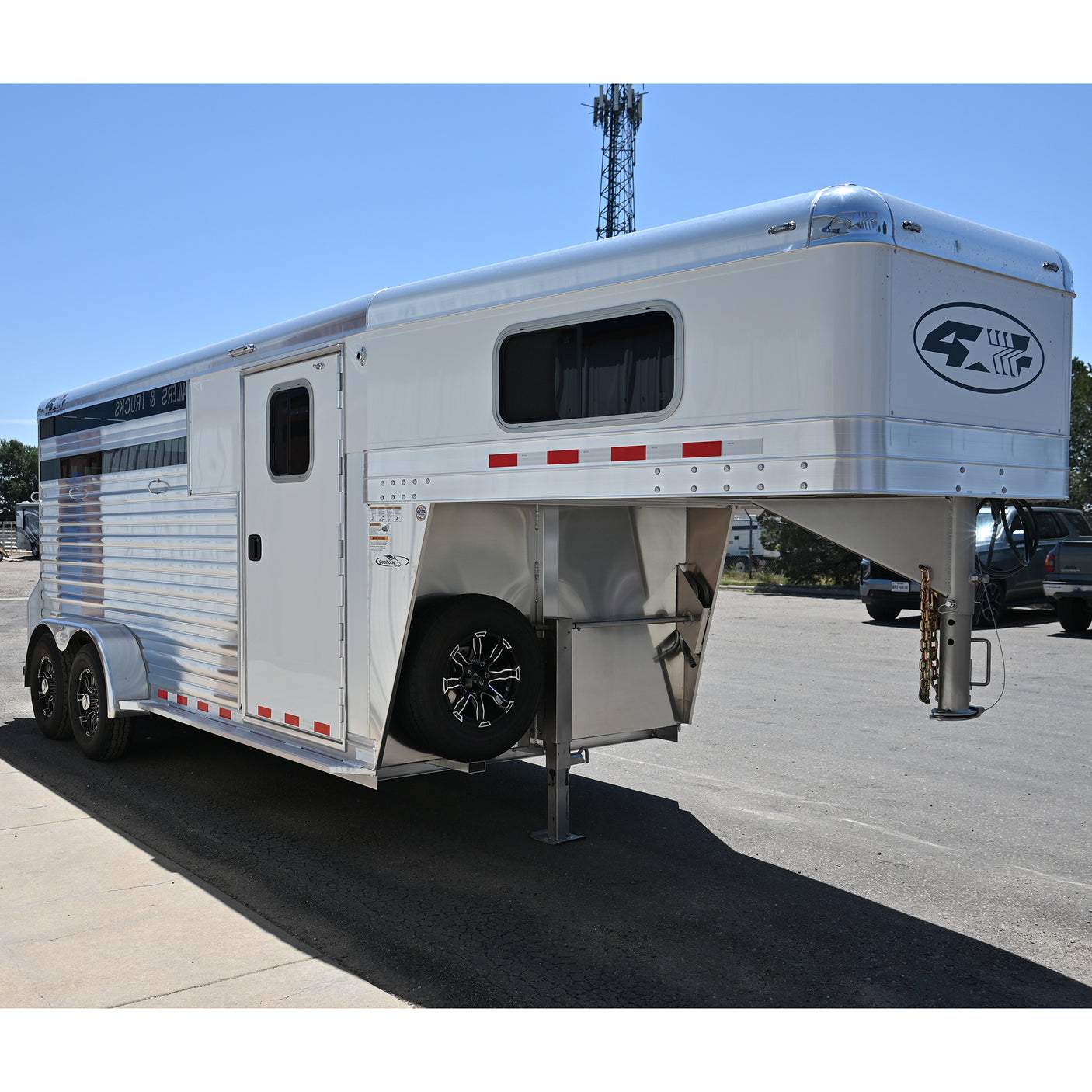 2027 4 Star 3 Horse Stock Combo Horse Trailer