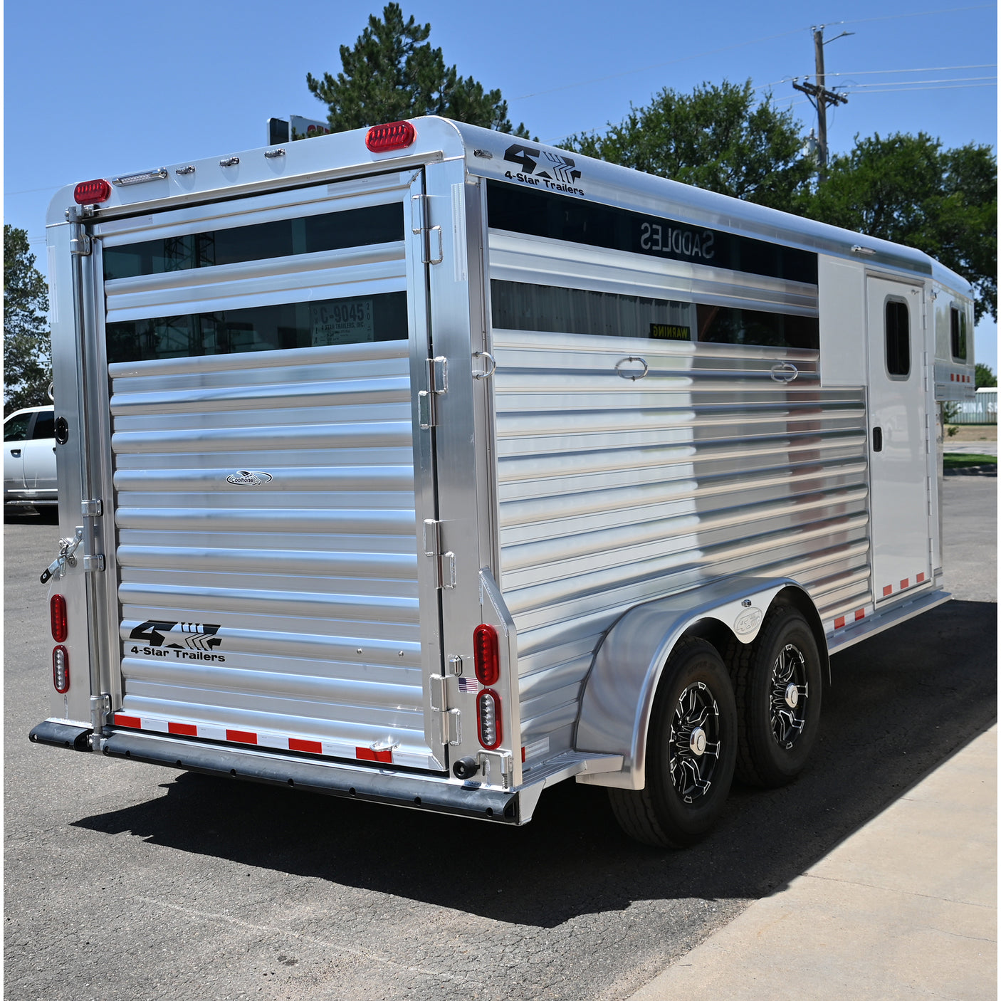 2027 4 Star 3 Horse Stock Combo Horse Trailer