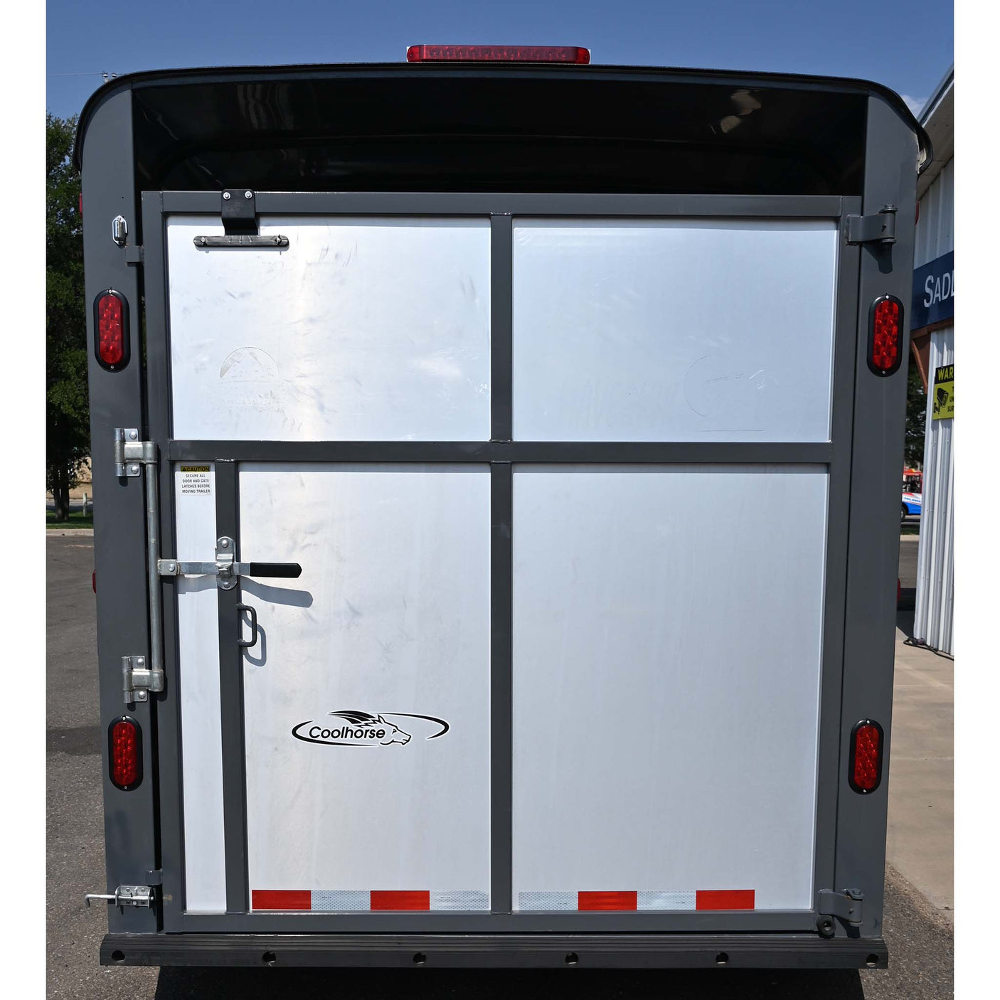 2024 Maverick 3 Horse Trailer Bumper Pull Stock Combo Trailer