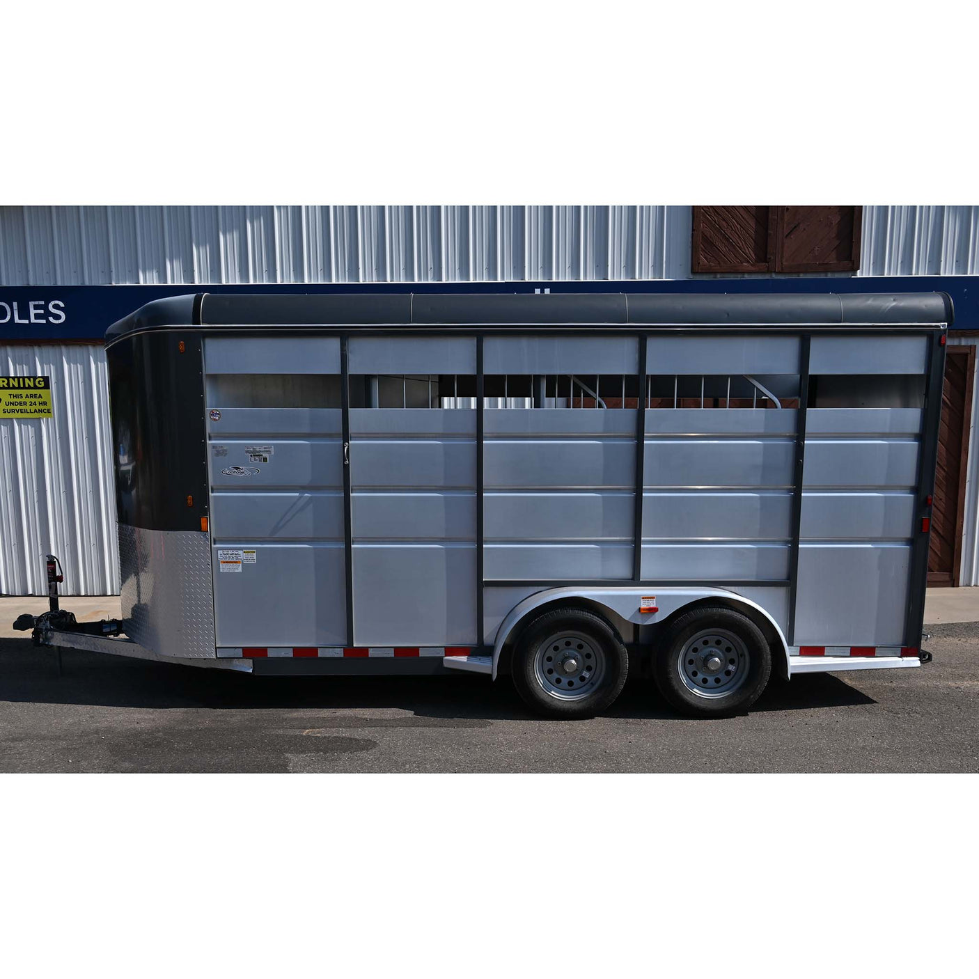 2024 Maverick 3 Horse Trailer Bumper Pull Stock Combo Trailer