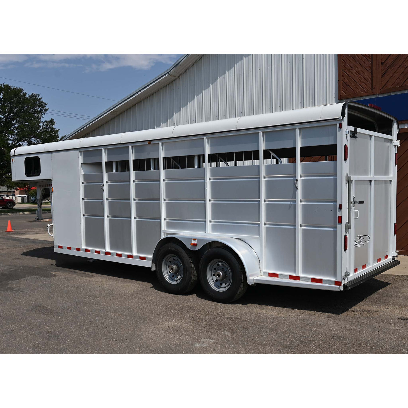 2020 Maverick 4 Horse Stock Combo Gooseneck Trailer