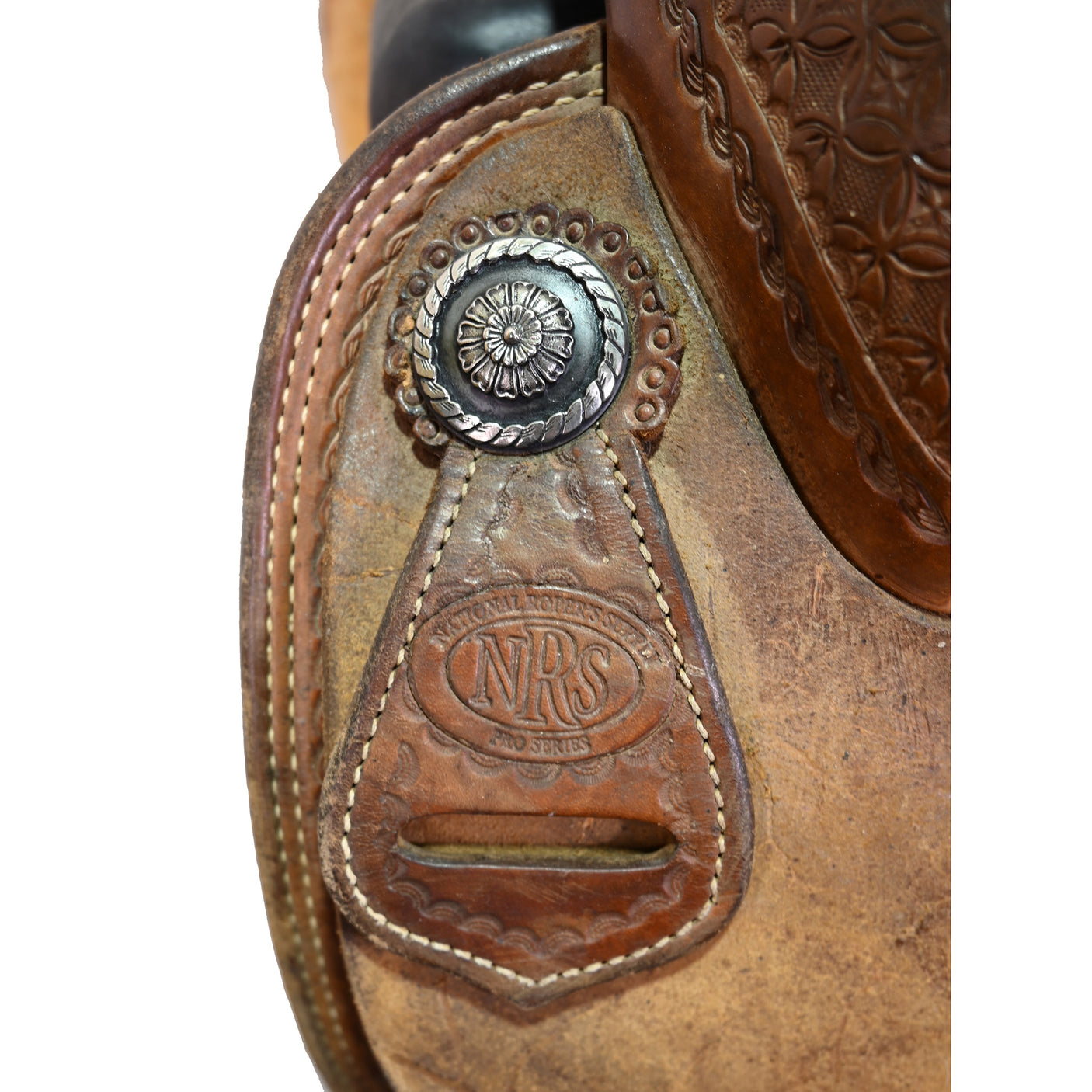 Used 15.5" NRS Pro Team Roping Saddle
