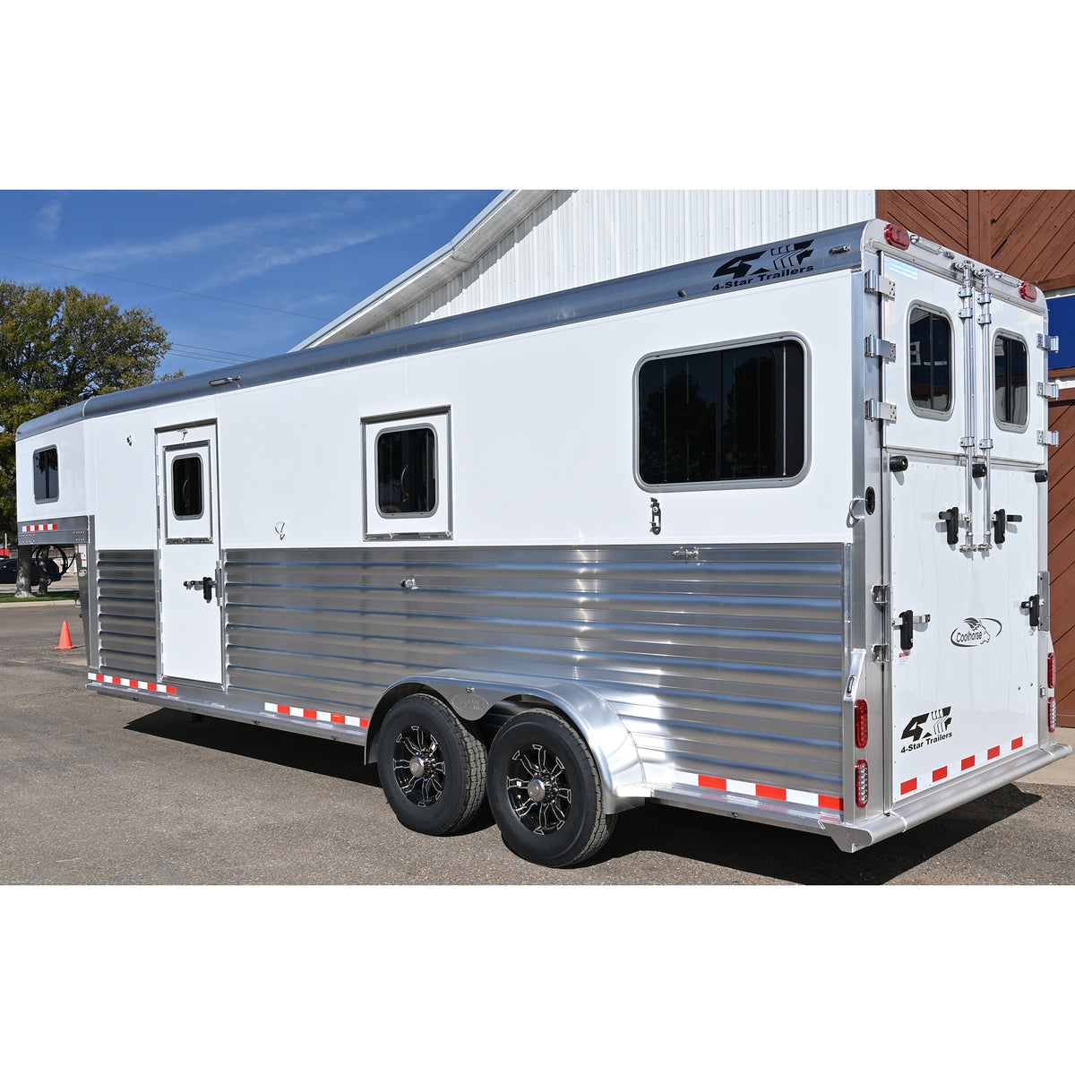 2027 4 Star 2 + 1 Straight Load Quiet Ride 23' x 6'10" Wide Horse Trailer