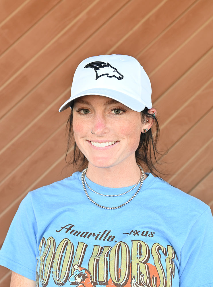 Coolhorse Active Cap White with Coolhorse Logo