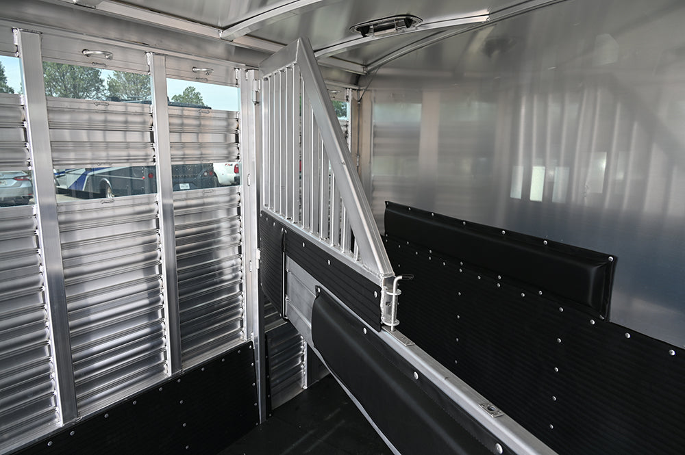 SOLD! 2025 Platinum Coach 2 Horse Bumper Pull Stock Combo Trailer
