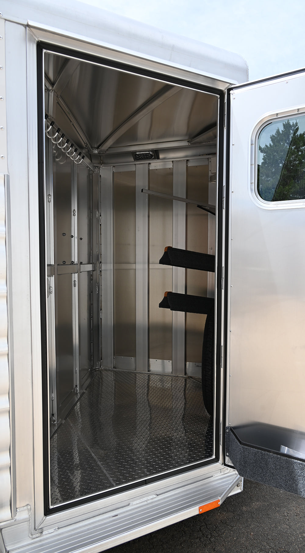 SOLD! 2025 Platinum Coach 2 Horse Bumper Pull Stock Combo Trailer