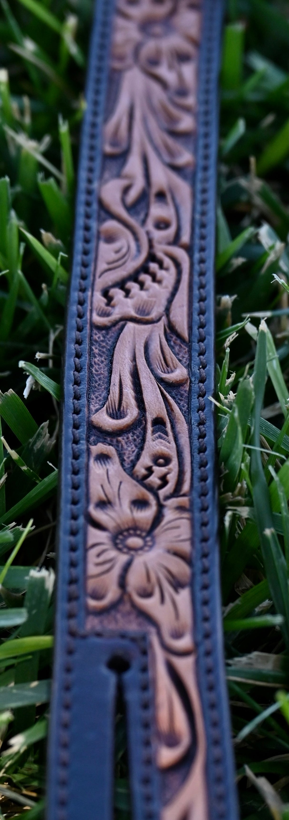 Cashel Two Tone Floral Split Ear Headstall