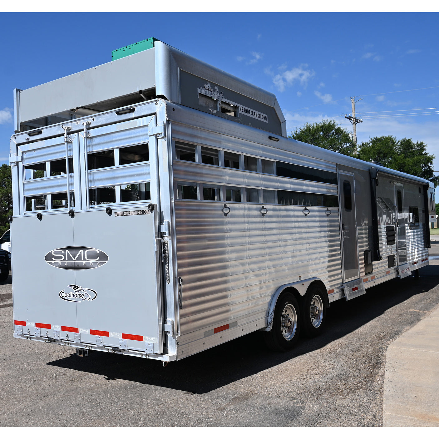 2022 SMC Stock Combo 15' Living Quarter Trailer with Diesel Onan Generator