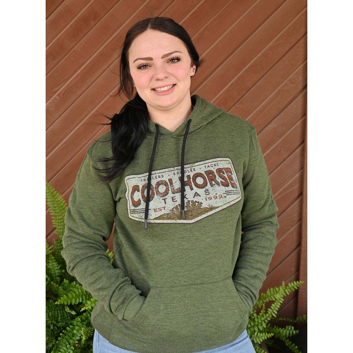 Coolhorse Rustic Desert Green Hoodie