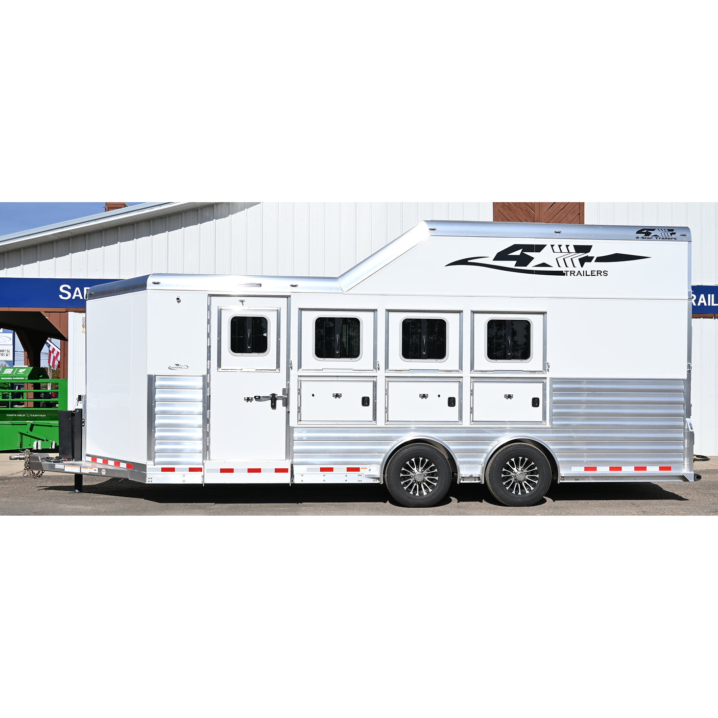 2026 4 Star 4 Horse Bumper Side Load Pull Loaded Horse Trailer