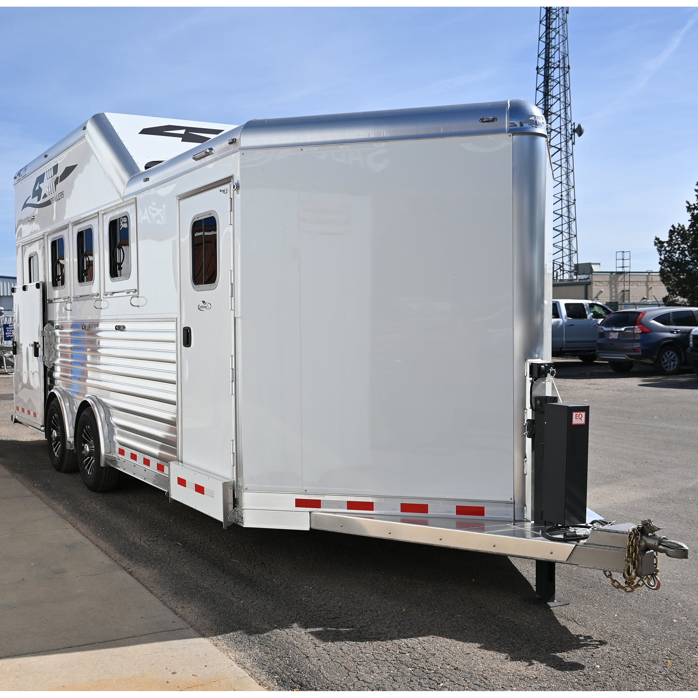 2026 4 Star 4 Horse Bumper Side Load Pull Loaded Horse Trailer