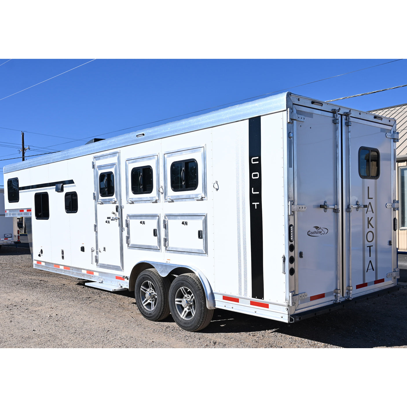 2026 Lakota Colt 3 Horse 9' Living Quarter 8' Wide Horse Trailer
