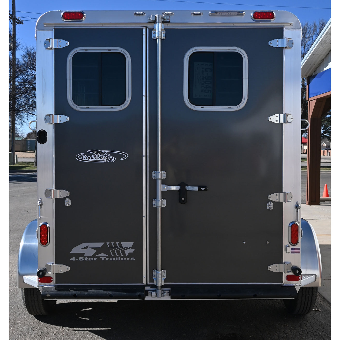 2027 4 Star 2 Horse Bumper Pull Horse Trailer 11' Long - Charcoal Skin Color