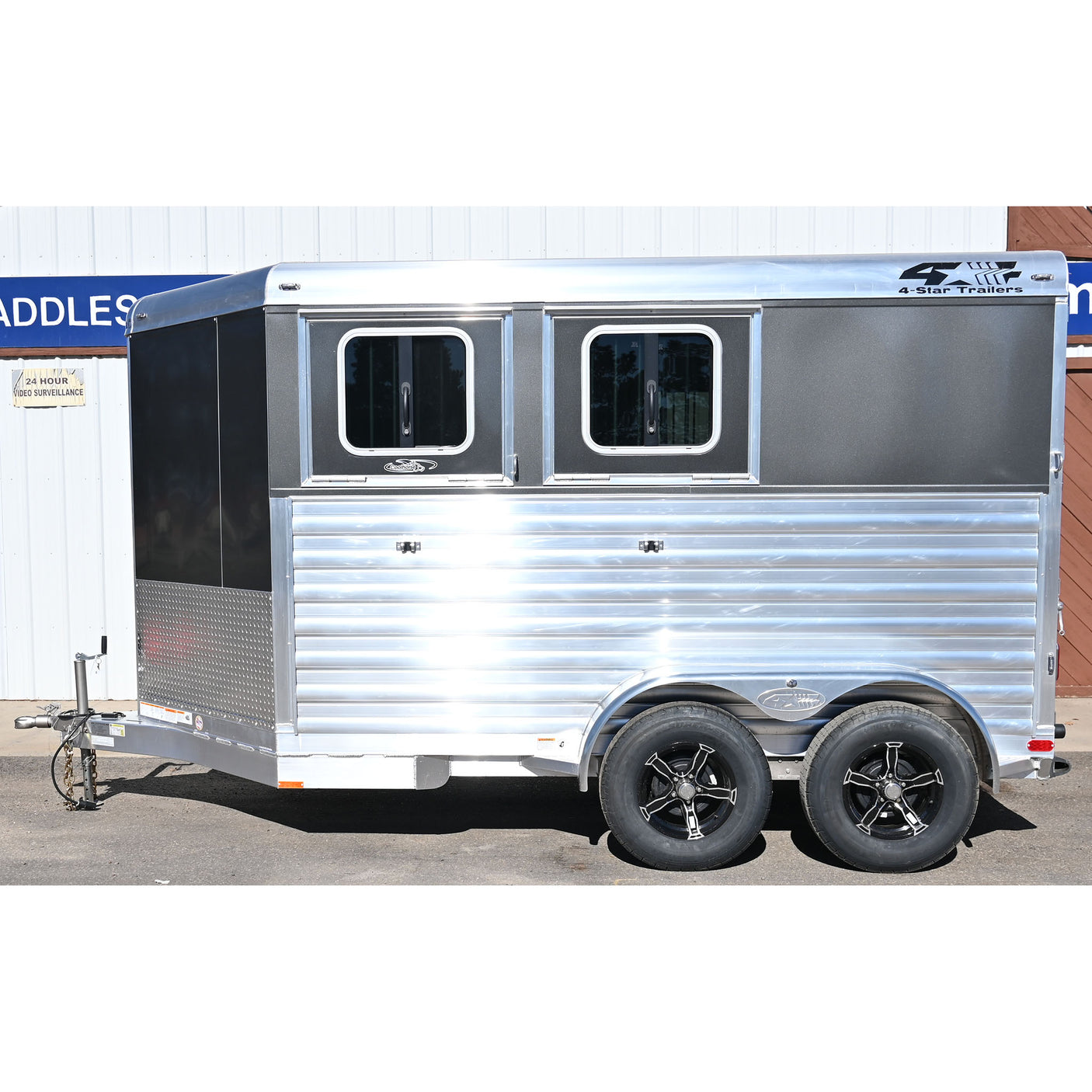2027 4 Star 2 Horse Bumper Pull Horse Trailer 11' Long - Charcoal Skin Color
