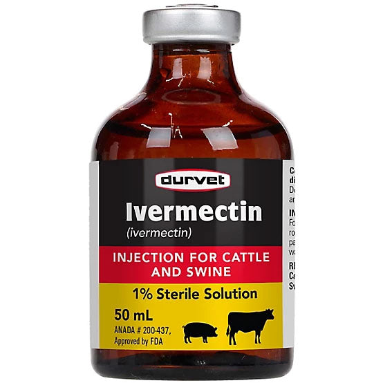 Durvet Ivermectin Injection 1%- 50mL