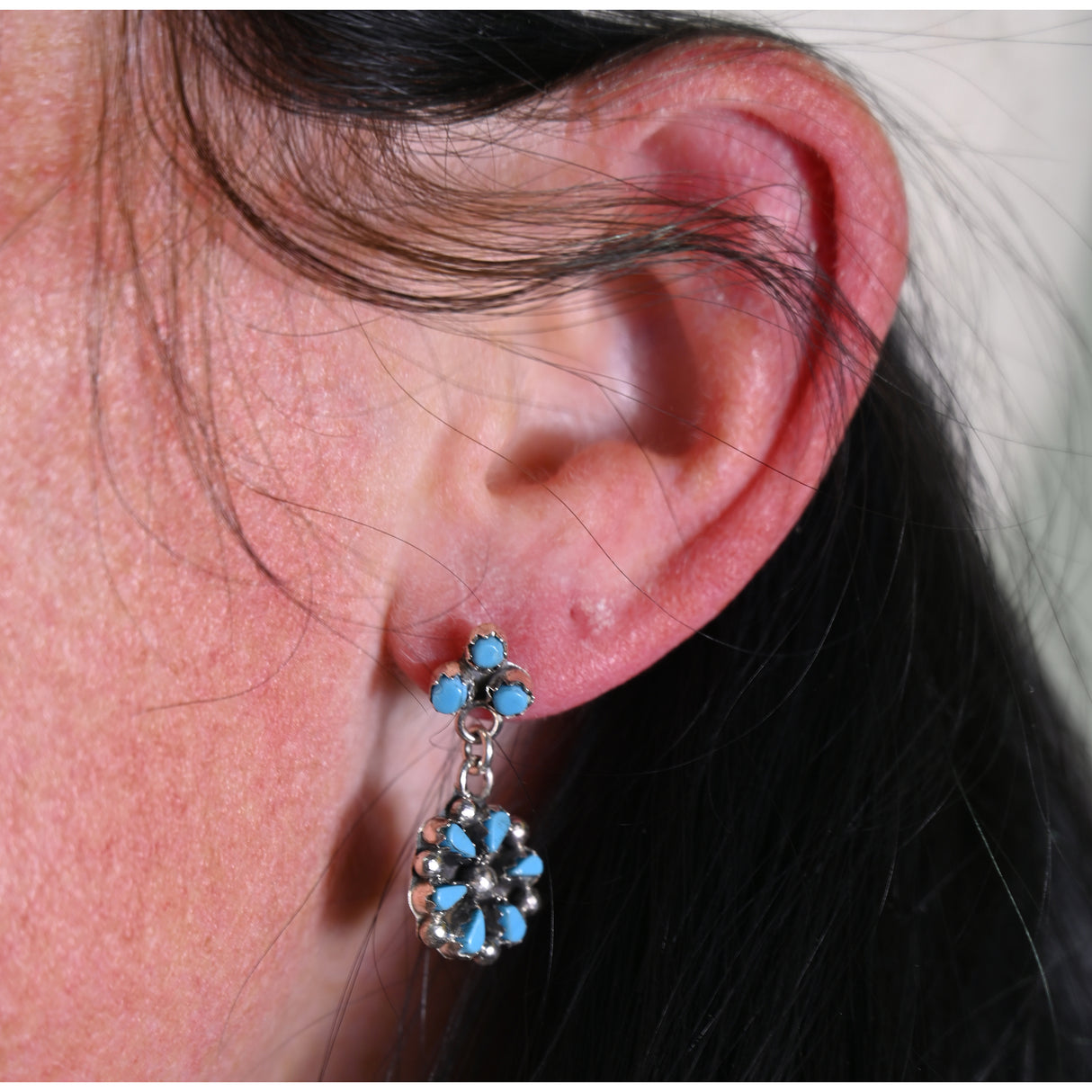 The Reagan Turquoise Cluster Dangle Earrings