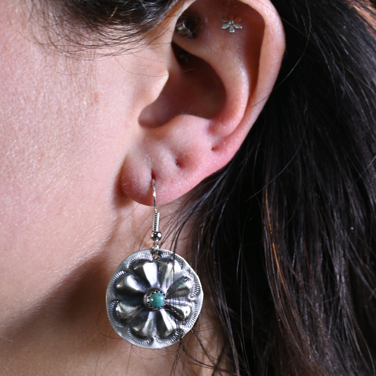 The Rowan Concho Dangle Earrings