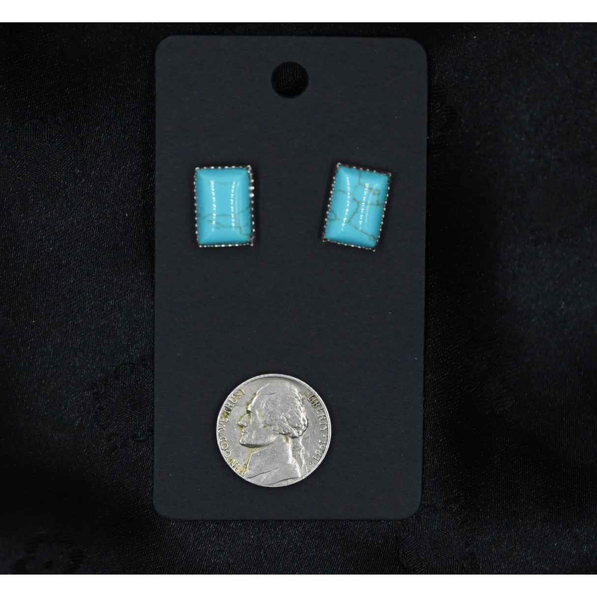 The Lauryn Rectangle Stud Earrings