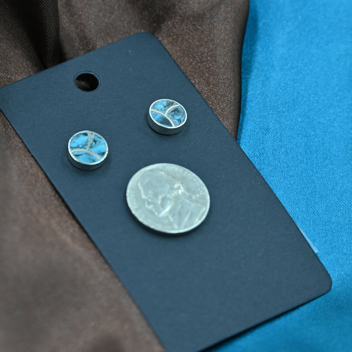 The Raelynn Turquoise Stud Earrings