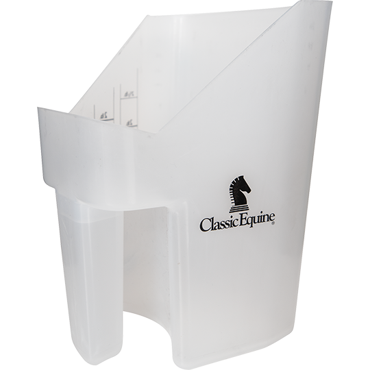 Classic Equine Feed Scoop with Measurements