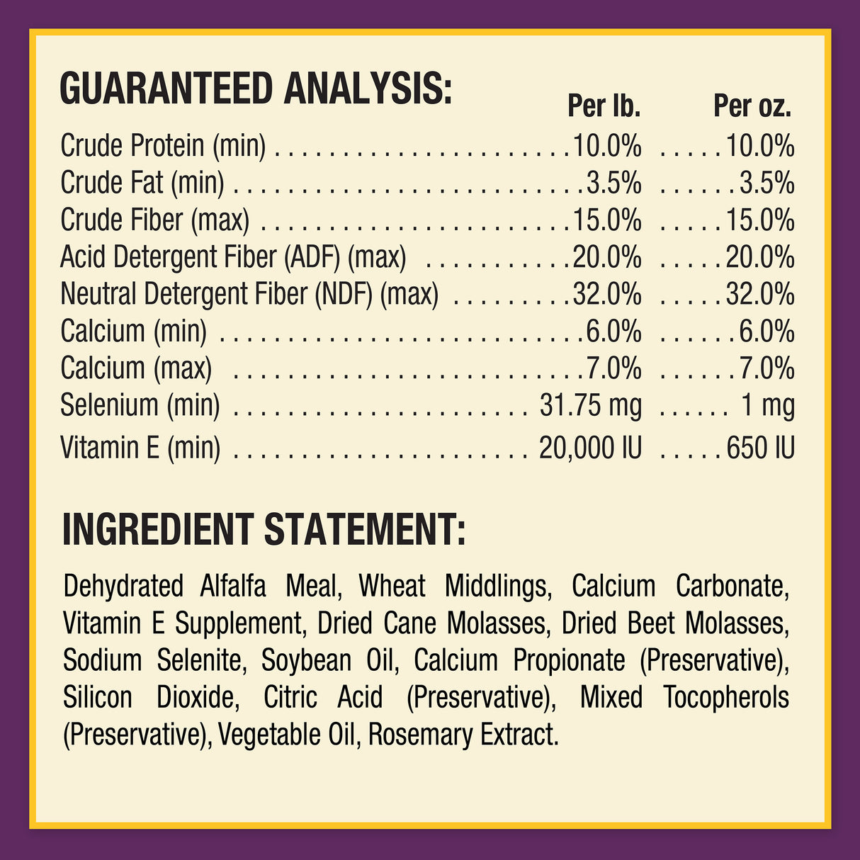 Horse Health Vita-E & Selenium Crumbles- 3lb