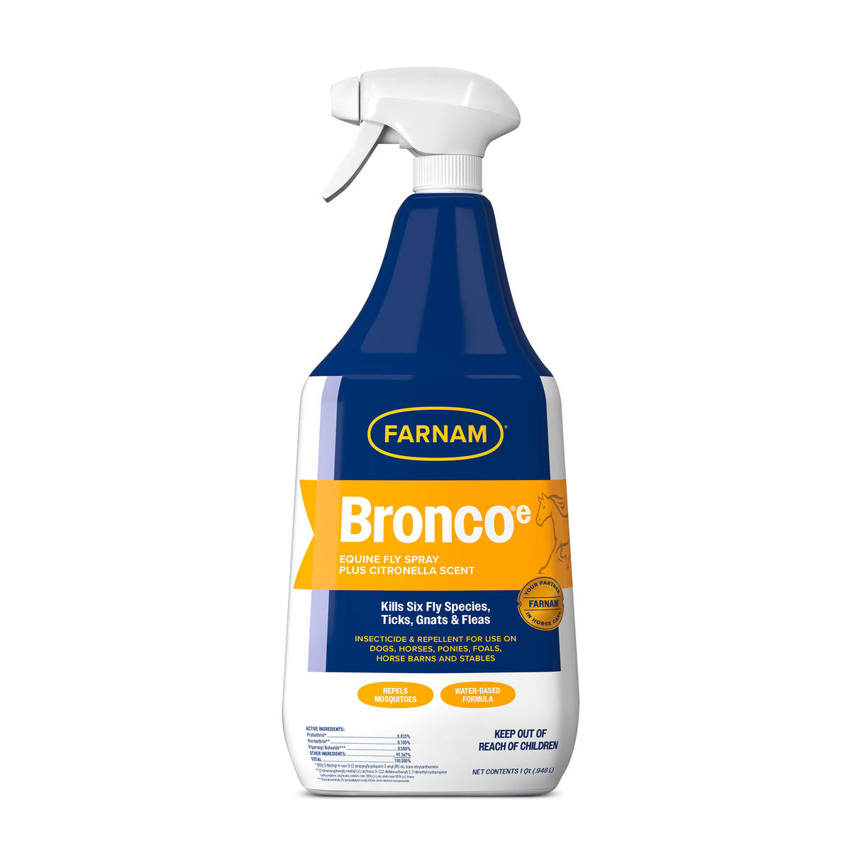 Farnam Bronco Fly Spray Plus Citronella Scent- 32oz