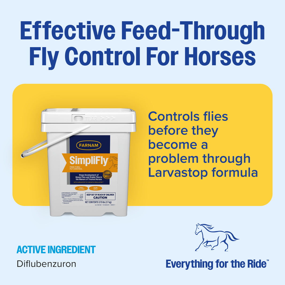 Farnam Simplifly Feed-Thru Fly Control- 3.75lbs