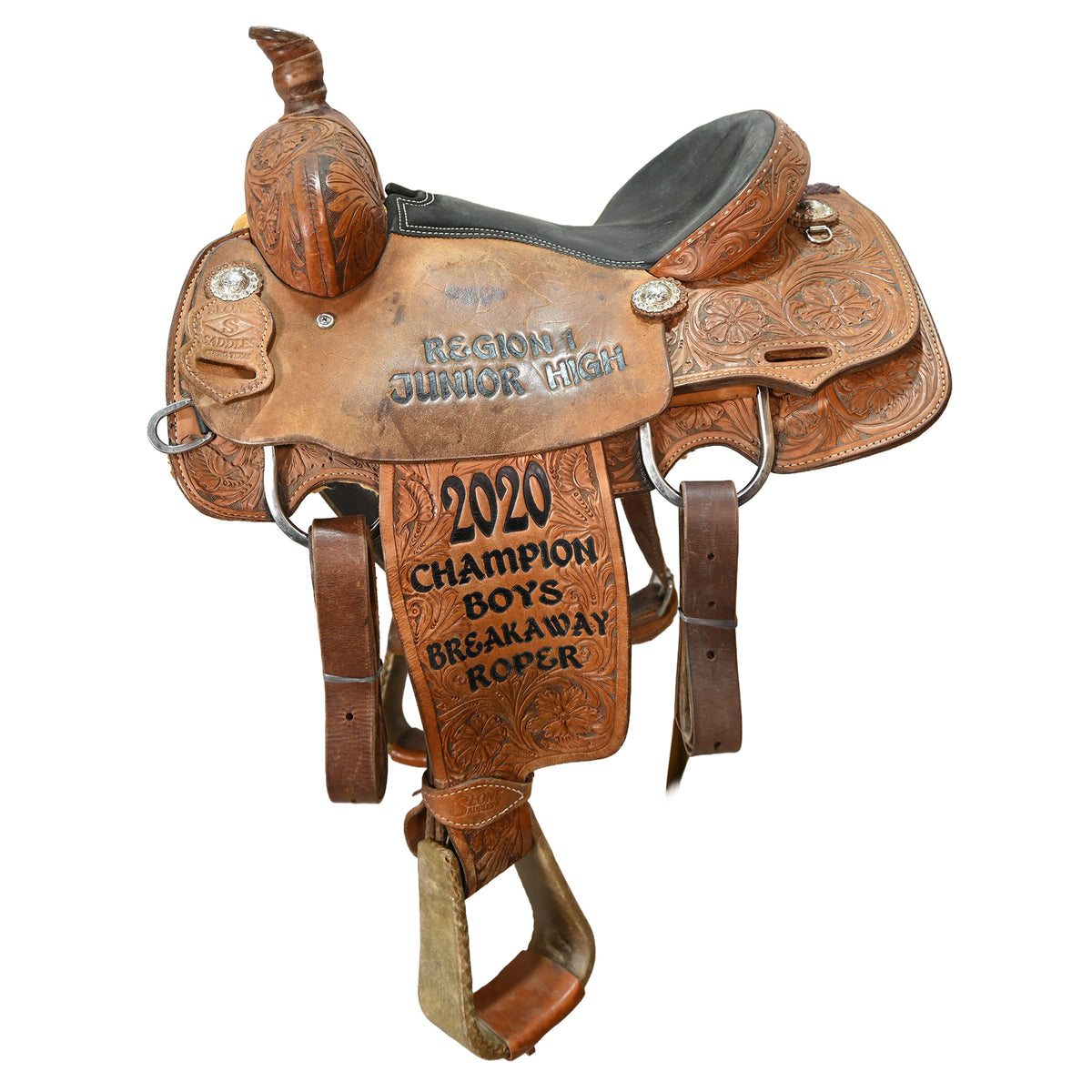 Used 14.25" Tod Slone Trophy Calf Roping Saddle