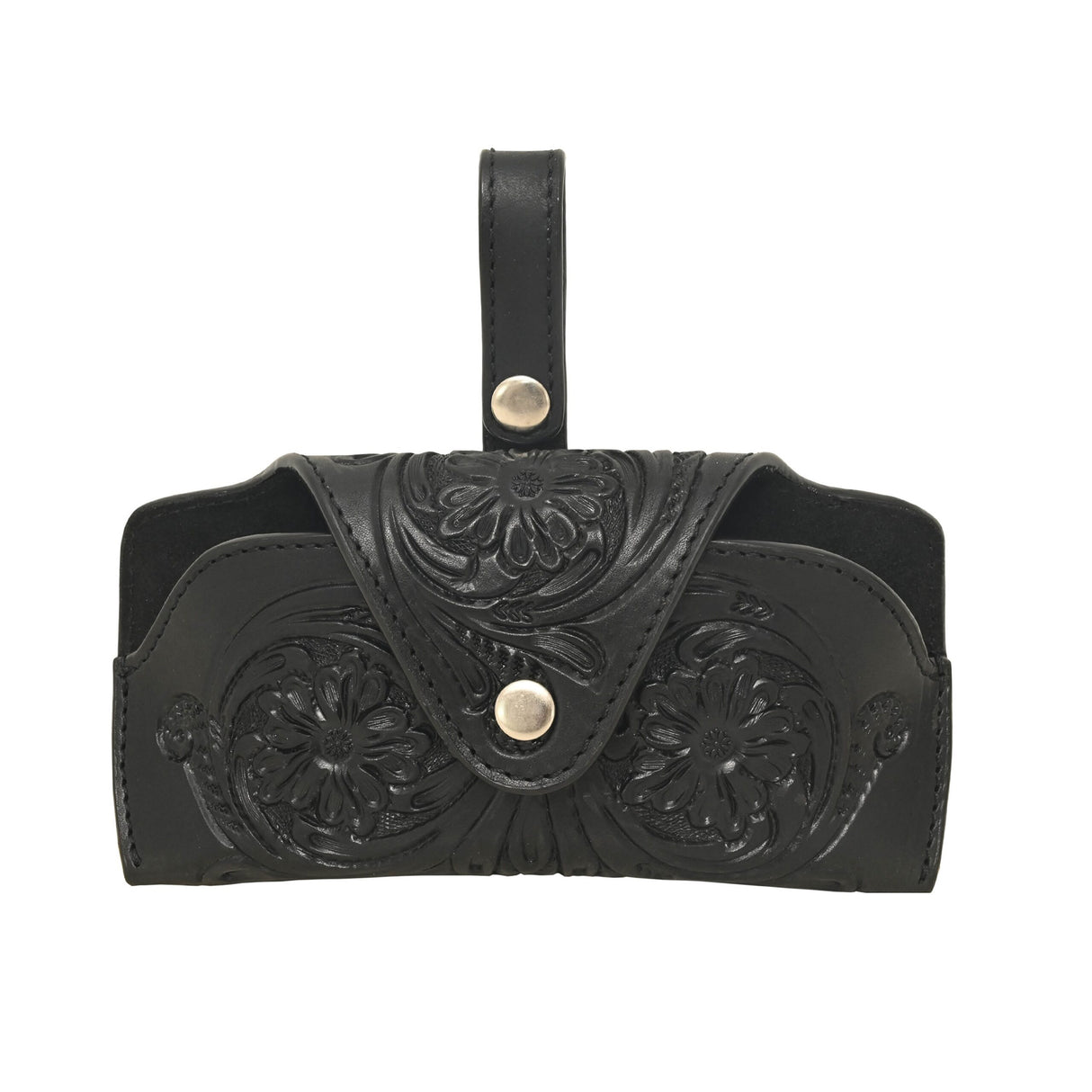 Rafter T Ranch Co. Tooled Sunglasses Case- Black