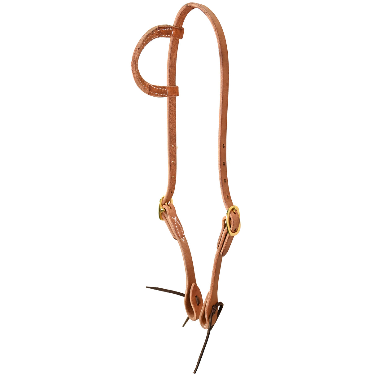 Berlin Custom Leather Harness Leather Slip Ear Headstall