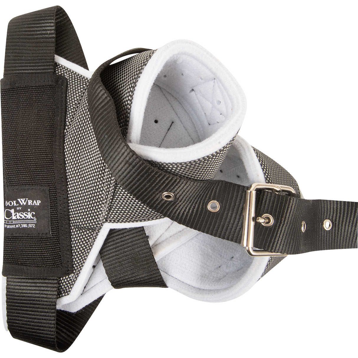Classic Ropes Clear Vision Cool Wrap Horn Wrap- Grey with Black Strap